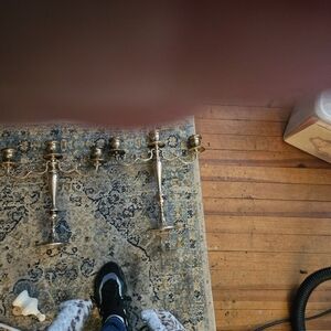Silver candlesticks